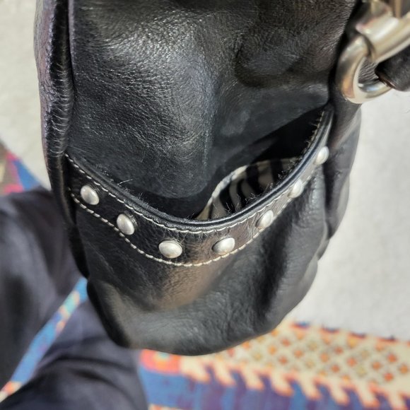 Fenn Wright Manson Leather Satchel Tote Black - Picture 8 of 13